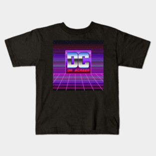 DC on SCREEN '80s Logo #1 Kids T-Shirt