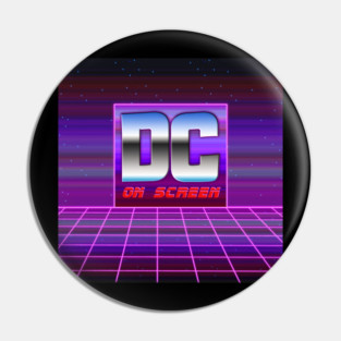 DC on SCREEN '80s Logo #1 Pin