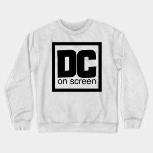 DC on SCREEN Logo Black Border Crewneck Sweatshirt