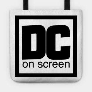 DC on SCREEN Logo Black Border Tote