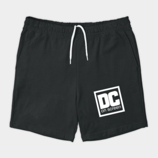 DC on SCREEN Logo White Border Shorts
