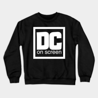 DC on SCREEN Logo White Border Crewneck Sweatshirt