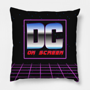 DC on SCREEN '80s Logo #2 Pillow