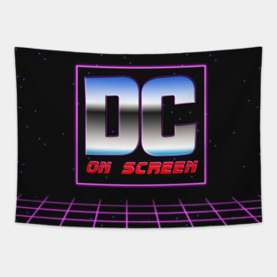 DC on SCREEN '80s Logo #2 Tapestry
