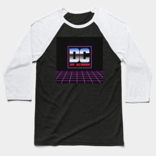 DC on SCREEN '80s Logo #2 Baseball T-Shirt