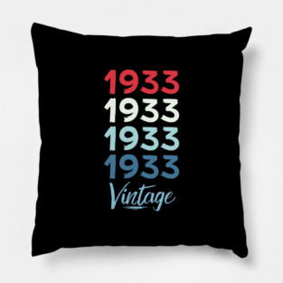 90 Years Old Birthday Gift Vintage Retro Pillow