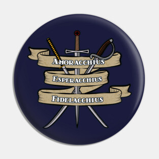 Nerdy Tee - Knights of the Cross Pin