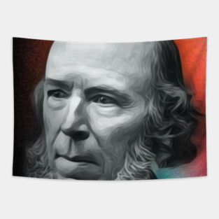 Herbert Spencer Portrait | Herbert Spencer Artwork 2 Tapestry