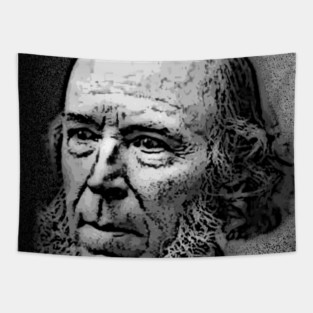 Herbert Spencer Black And White Portrait | Herbert Spencer Artwork 3 Tapestry