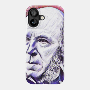 Herbert Spencer Pink Portrait | Herbert Spencer Artwork 7 Phone Case
