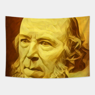 Herbert Spencer Golden Portrait | Herbert Spencer Artwork 8 Tapestry