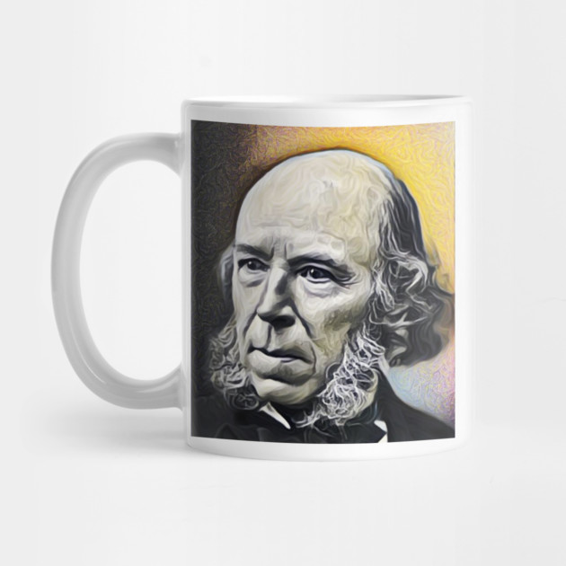 Herbert Spencer yellow Portrait | Herbert Spencer Artwork 9 by JustLit