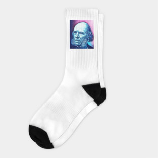 Herbert Spencer Snowy Portrait | Herbert Spencer Artwork 13 Socks