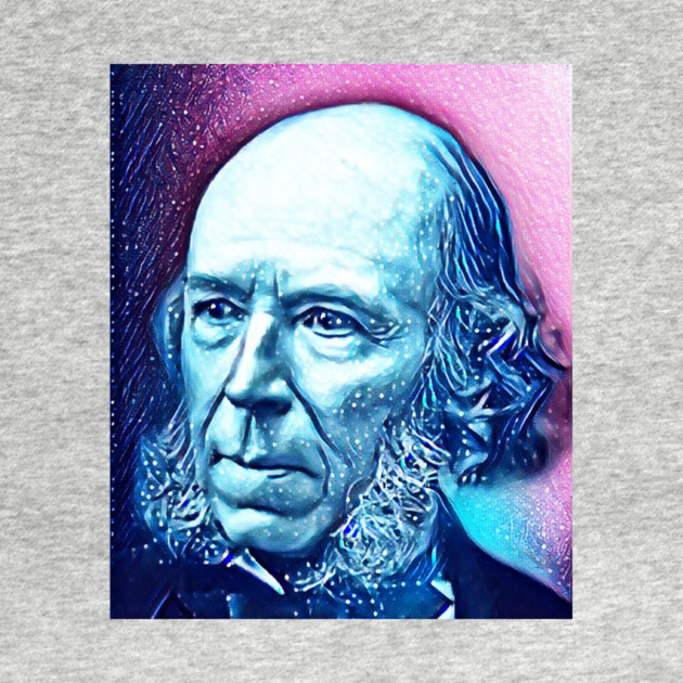 Herbert Spencer Snowy Portrait | Herbert Spencer Artwork 13 by JustLit