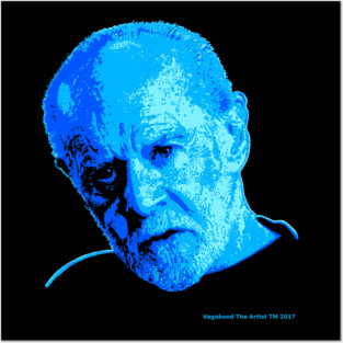 Black Tee - George Carlin Portrait Posters and Art