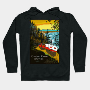 Oregon Coast HWY101 Travel Hoodie