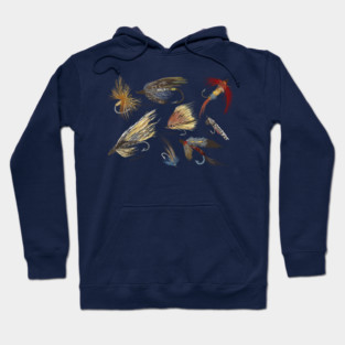 Vintage Fly Fishing Lures! Hoodie