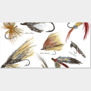 Vintage Fly Fishing Lures! Posters and Art