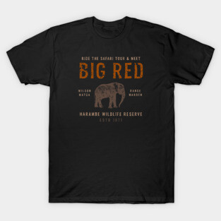 Meet Big Red Animal Kingdom Harambe Safari Tour T-Shirt