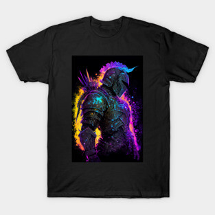 Neon Blacklight Paladin T-Shirt