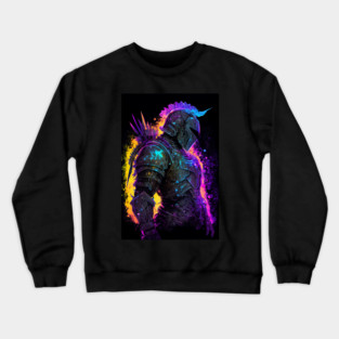 Neon Blacklight Paladin Crewneck Sweatshirt