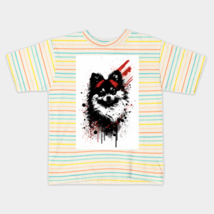 Pomeranian Dog Portrait Kids T-Shirt
