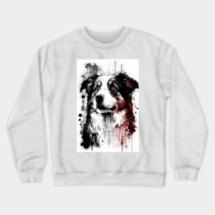 Australian Shepherd Portrait Crewneck Sweatshirt