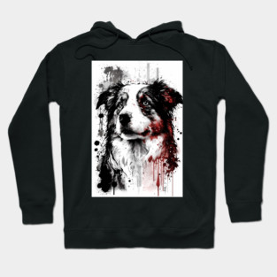 Australian Shepherd Portrait Hoodie