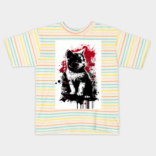 Munchkin Cat Portrait Kids T-Shirt