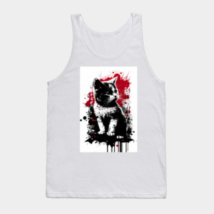 Munchkin Cat Portrait Tank Top