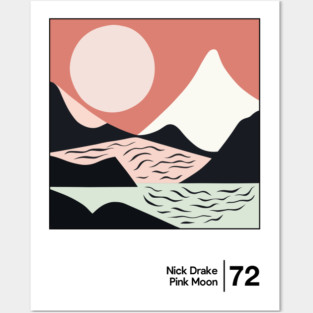 Nick Drake - Pink Moon - Minimalist Illustration Design Posters and Art