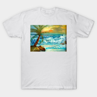Tropical Hawaiian Beach T-Shirt