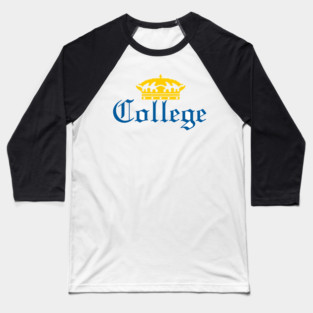 Corona Styled College Design Baseball T-Shirt