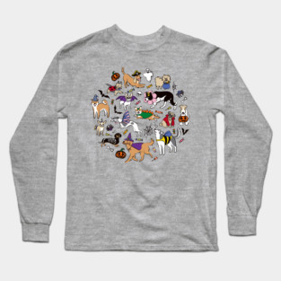 Dogs Fun Halloween Long Sleeve T-Shirt