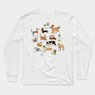 Christmas Dogs Long Sleeve T-Shirt
