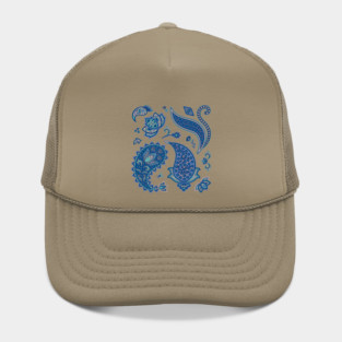 Blue Paisley Hat