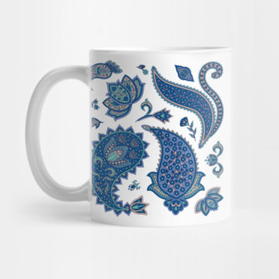 Blue Paisley Mug