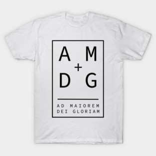 Jesuit motto latin phrase: Ad Maiorem Dei Gloriam T-Shirt