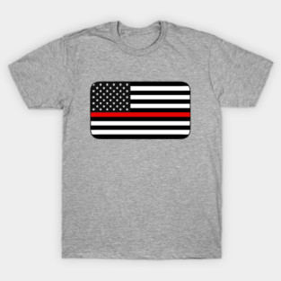 Thin Red Line American Flag T-Shirt