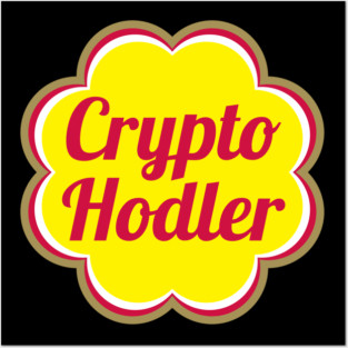 Crypto Hodler Lollipop Original Small Logo Posters and Art