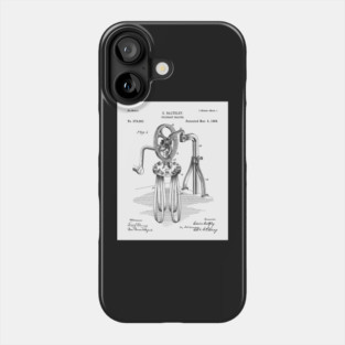 Egg Beater Patent - Baker Cook Chef Kitchen Decor Art - White Phone Case
