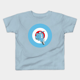 Blue Scooter Kids T-Shirt