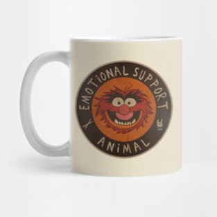 vintage 70s muppets emotional support animal Mug