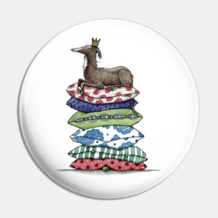 Princess On The Pea - Greyhound - Galgo - Whippet - Italian Greyhound Pin
