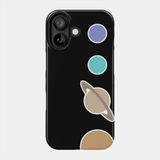 Flat earth conspiracy theory humor illustration Phone Case