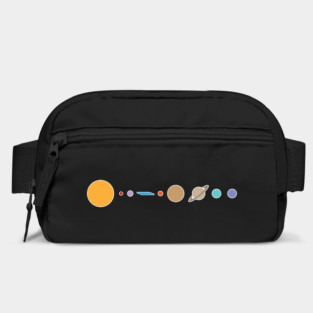 Flat earth conspiracy theory humor illustration Bag