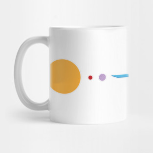 Flat earth conspiracy theory humor illustration Mug