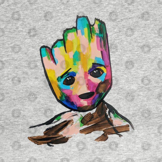 Baby Groot by megandavellafineart