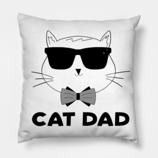 Father's Day Cat Daddy Best Cat Dad Ever Pillow