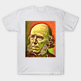 Herbert Spencer Snow Portrait | Herbert Spencer Artwork 15 T-Shirt